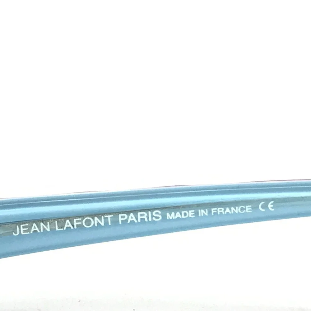 Jean Lafont Eyeglasses Frames KITSCH 615 Blue Burgundy Red Ribbed 50-16-142